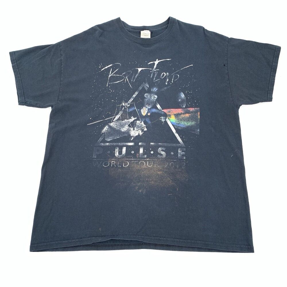 2013 Brit Floyd World Tour Tribute Band Short Sleeve T-Shirt Size XL Adult Black